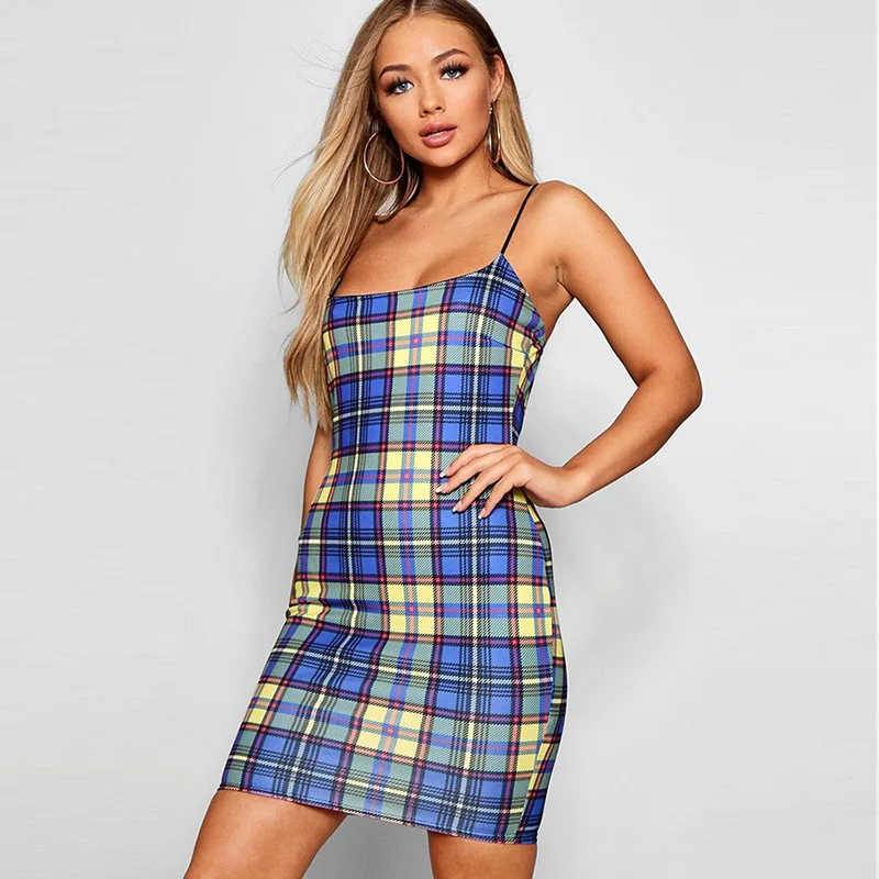 

2020 New Arrival High Quality Women sexy Spaghetti Strap fashion Midi casual dresses