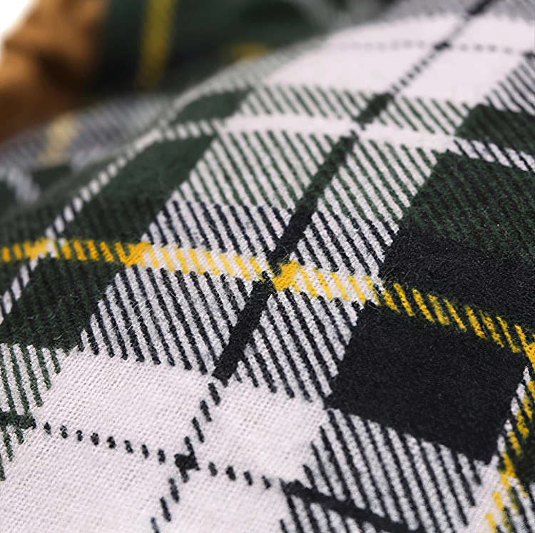 
Custom Heavy Duty Cotton Canvas Shell Fleece Lining Sleeping Bag 