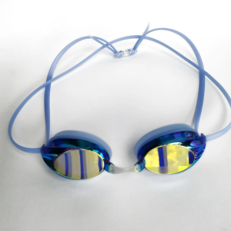 Promotional Tempered Glass Outdoor Silicone Swimming Goggles