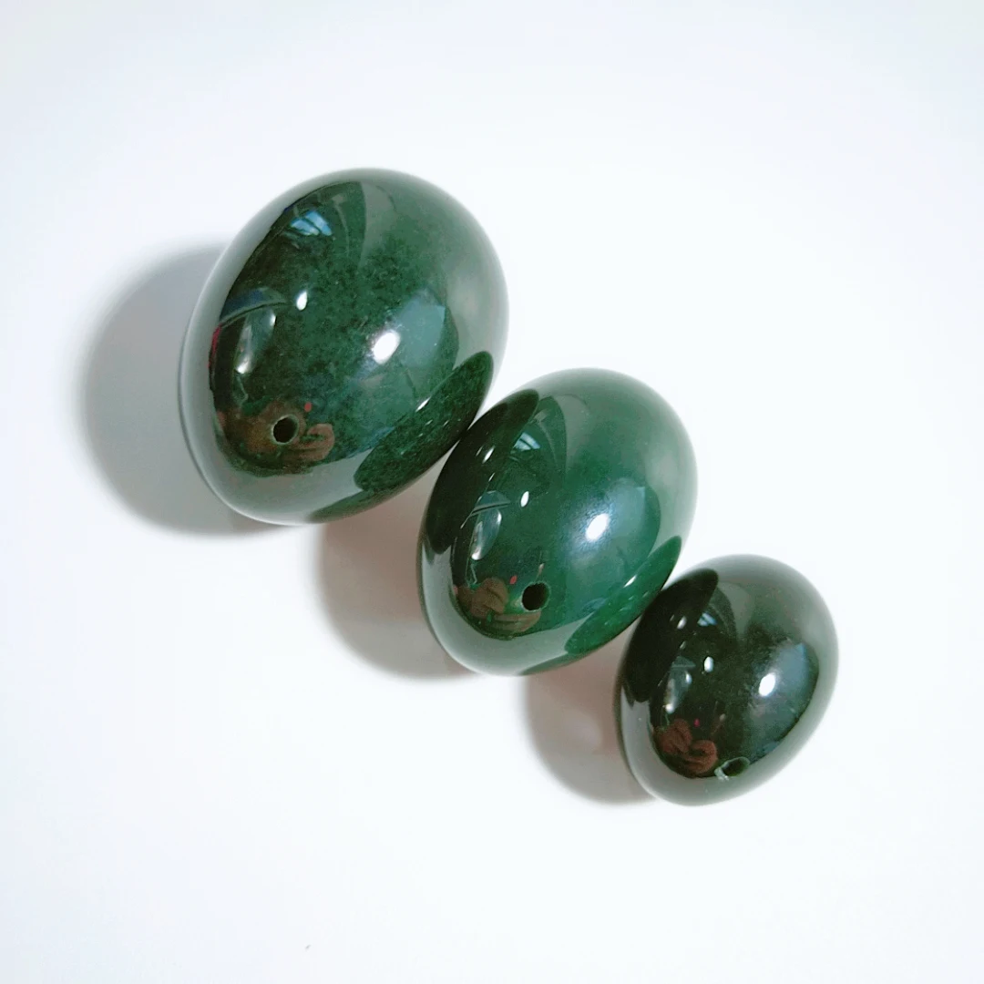 

2020 the best selling natural egg jade crafts kegel exercise nephrite jade eggs yoni eggs set