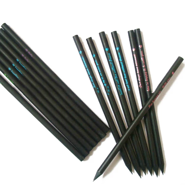 Black Wood Pencil With Diamond - Buy Black Wood Pencil,Black Pencil ...