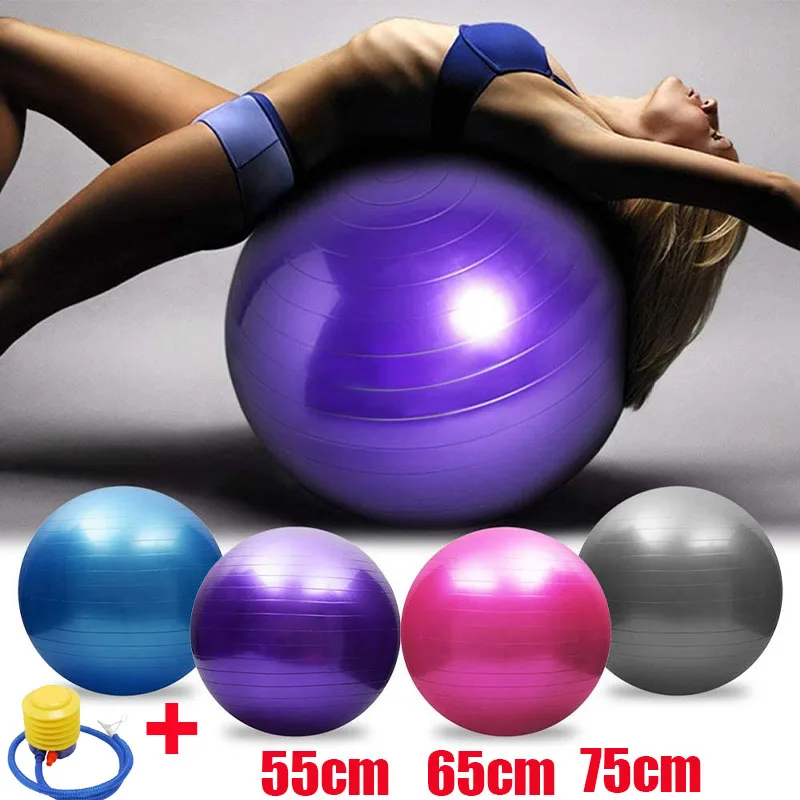 

Pvc Fitness Balls Yoga Thickened Explosion-Proof Exercise Home Gym Pilates Equipment Balance Ball 45Cm/55Cm/65Cm