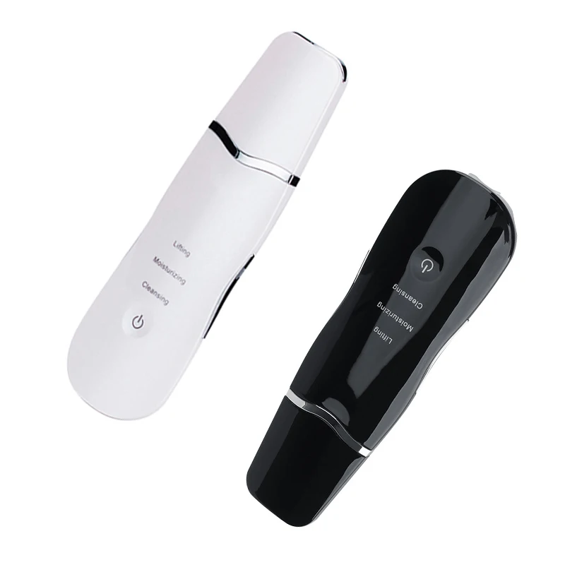 

Home device facial steamer peeling ultrasonic skin scrubber, Black, white