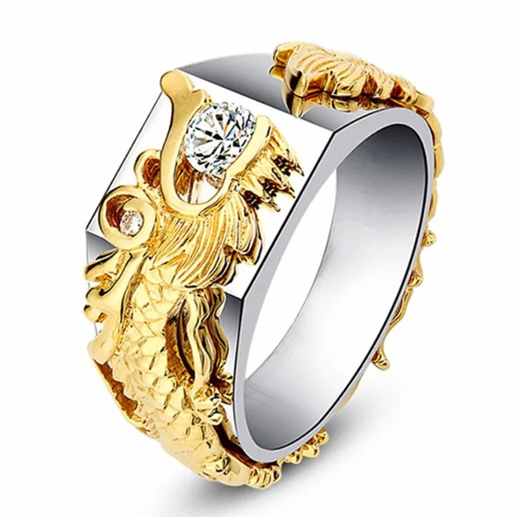 

Antique Jewelry men ring dragon ring gold wholesale