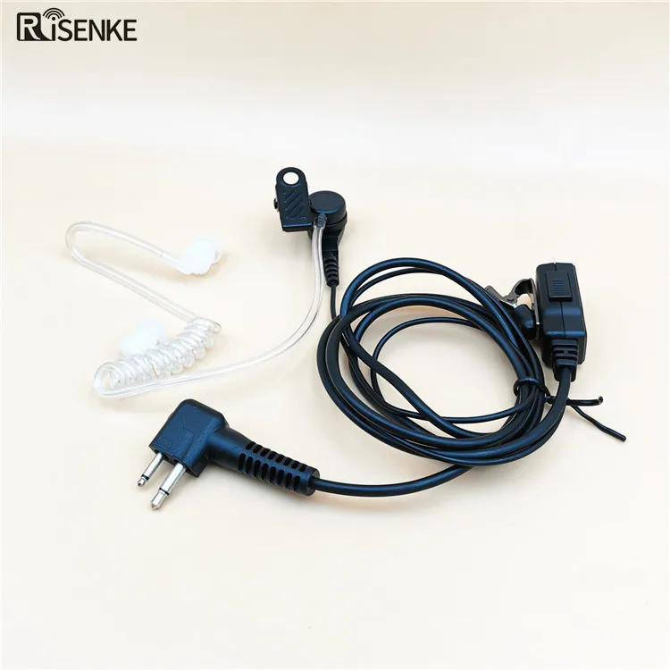 

RISENKE AC7 handsfree walkie talkie security headset 2 pin surveillance earpiece for motorola