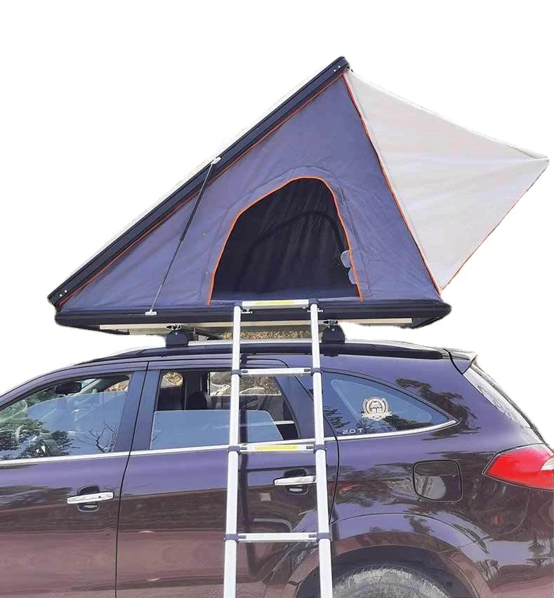 

Outdoor adventure camping tent Quick automatic open Hard shell SUV car roof top tent 2-3 person family tent, Dark gray