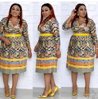 

Africa womens casual midi dress satin dress Plus Size Midi Dress