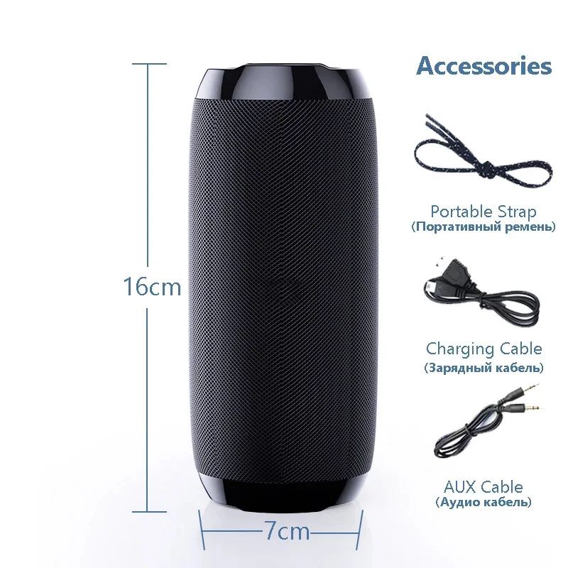 TG117 Usb Music Player Waterproof Bluetooth BT5.0 Portable Speaker Super Quality Outdoor Wireless Speaker - ANKUX.COM
