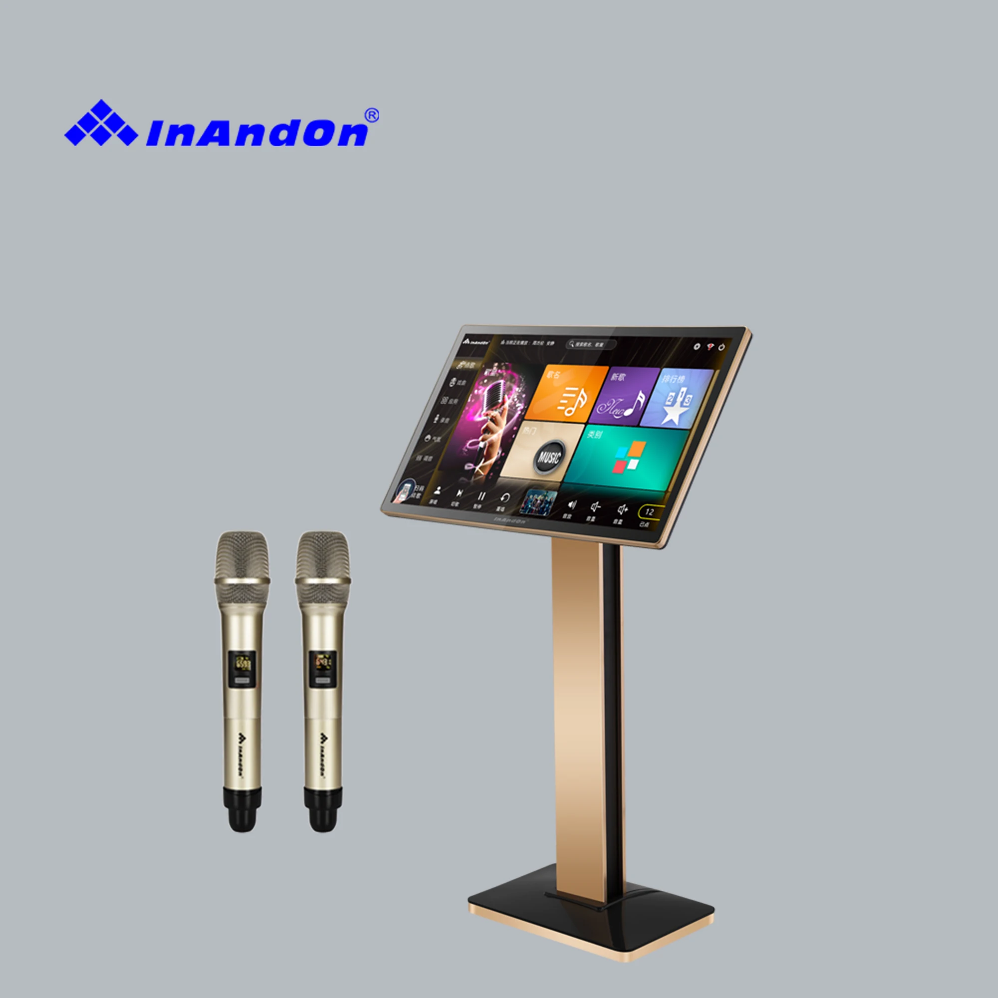 

2021 21.5 4IN1 1T Karaoke system Home Wireless Portable System Smart Song-Selection Karaoke Player