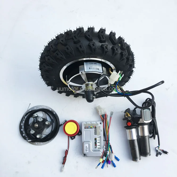 

48v 500w 11 inch off road tire battery powered electric wheelbarrow motor kit
