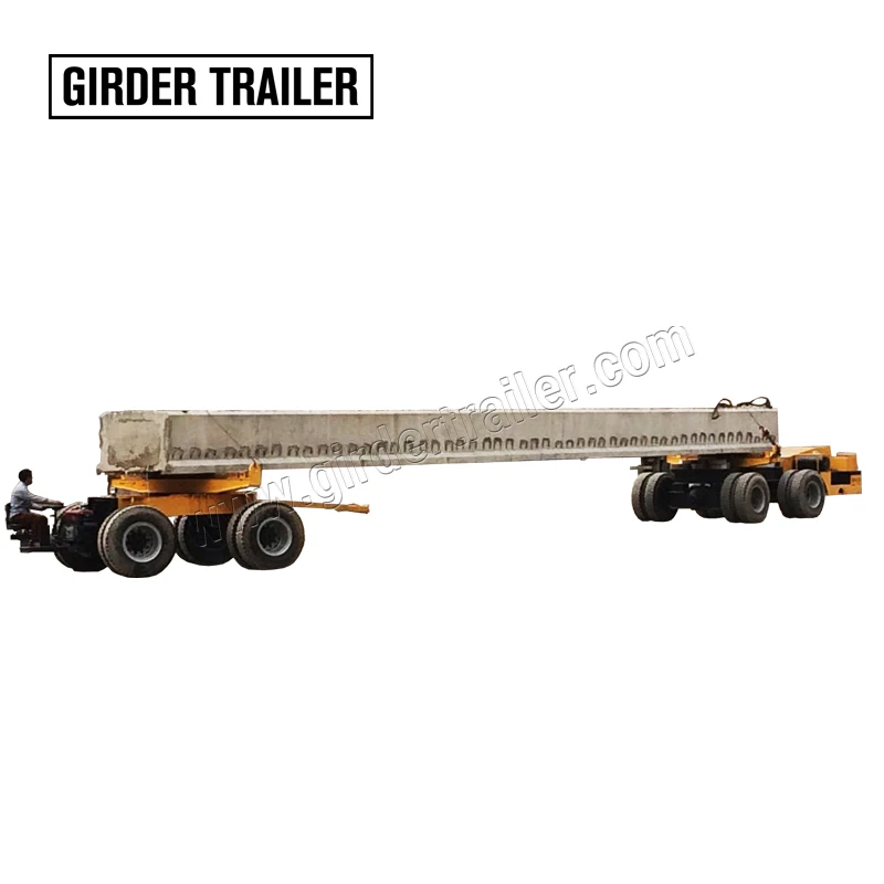 

Precast concrete beam sections transporting self propelled trailer dolly 2 axles 120 tons bridge transporter with diesel engine, According to customer requirement