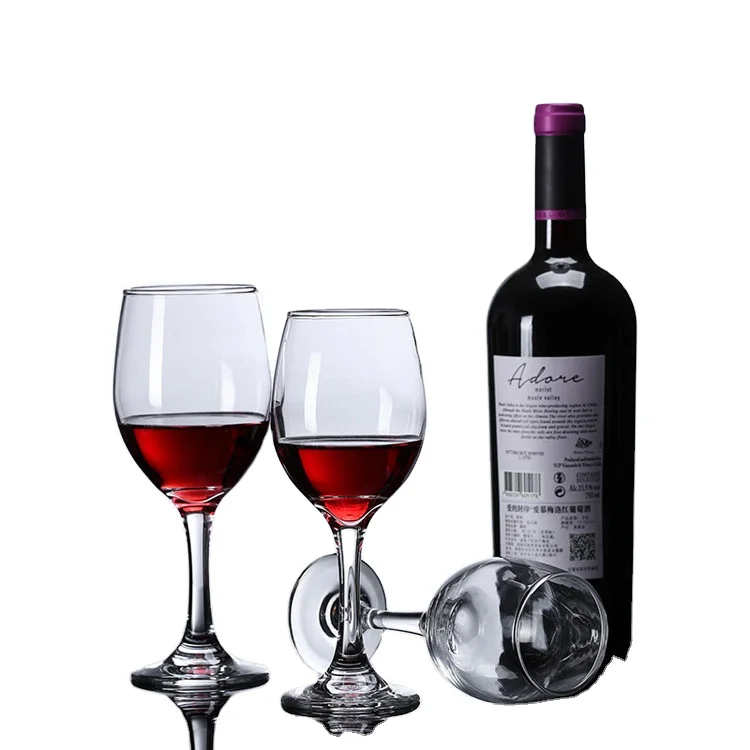 

Wholesale 300ml Wine GLass and Champagne Glasses Lead Free Crystal Glass Burgundy Goblet