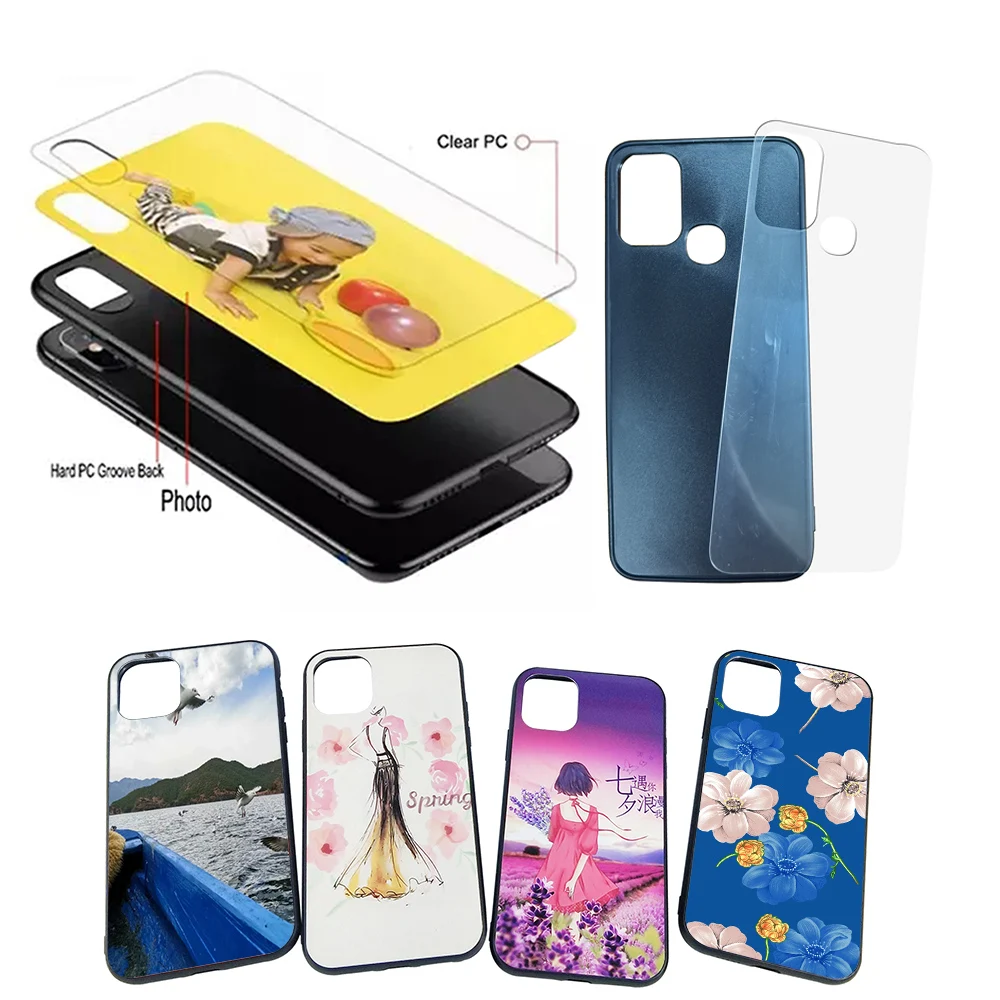 

Factory Phone Case Blank Custom DIY Design ECO Friendly PC With Glue Phone Back Cover for vivo Y11 Y12 Y17