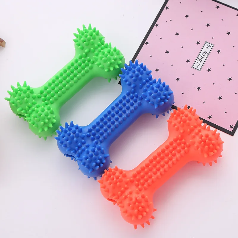 

new design bone shape teeth cleaning tpr dog pet toy, Picture