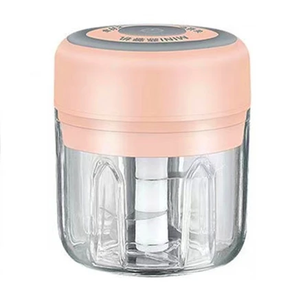 

Amazon Hot Sell Kitchen Supplier Durtable Electric Mini Garlic Chopper, White,pink,green