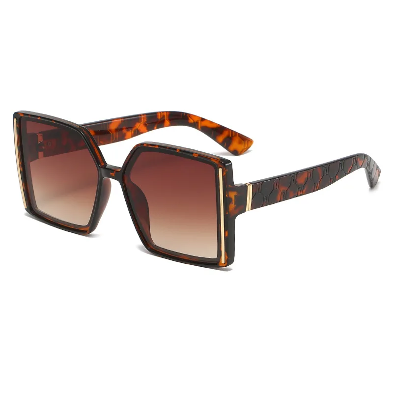 

2022 New Arrival Fashion Luxury Brand Designer Sun Glasses Custom Logo Men Women Vintage Large Square Sunglasses Wholesale
