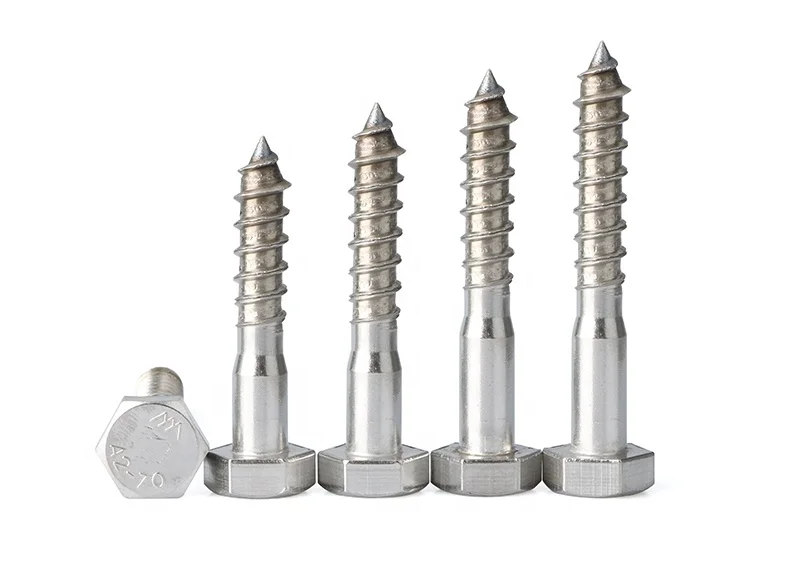 
Stainless steel hexagonal head wood screws D571 cheap wood screw 