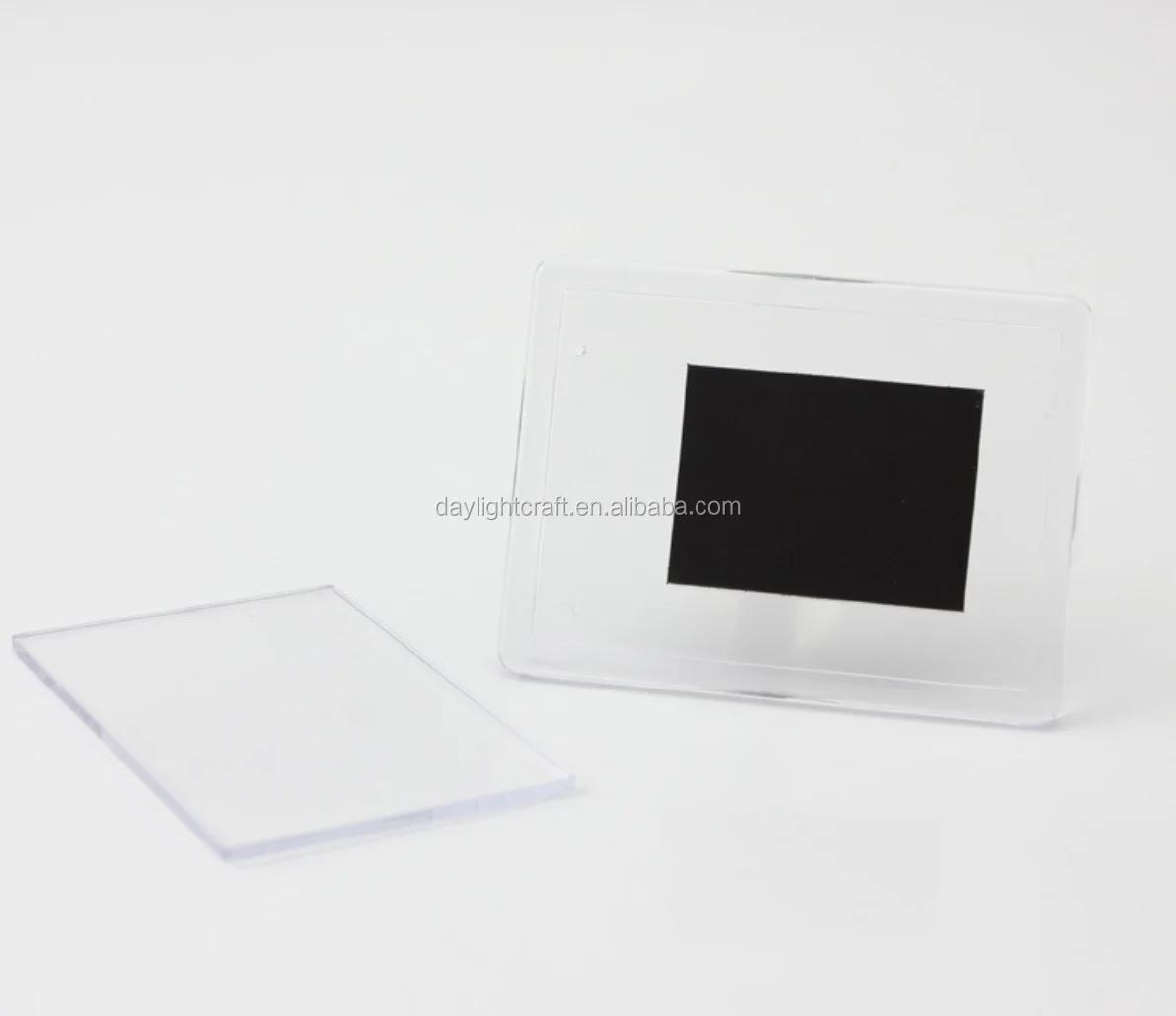 250x Clear Acrylic Blank Fridge Magnets 58 x 58 mm Square Size Photo