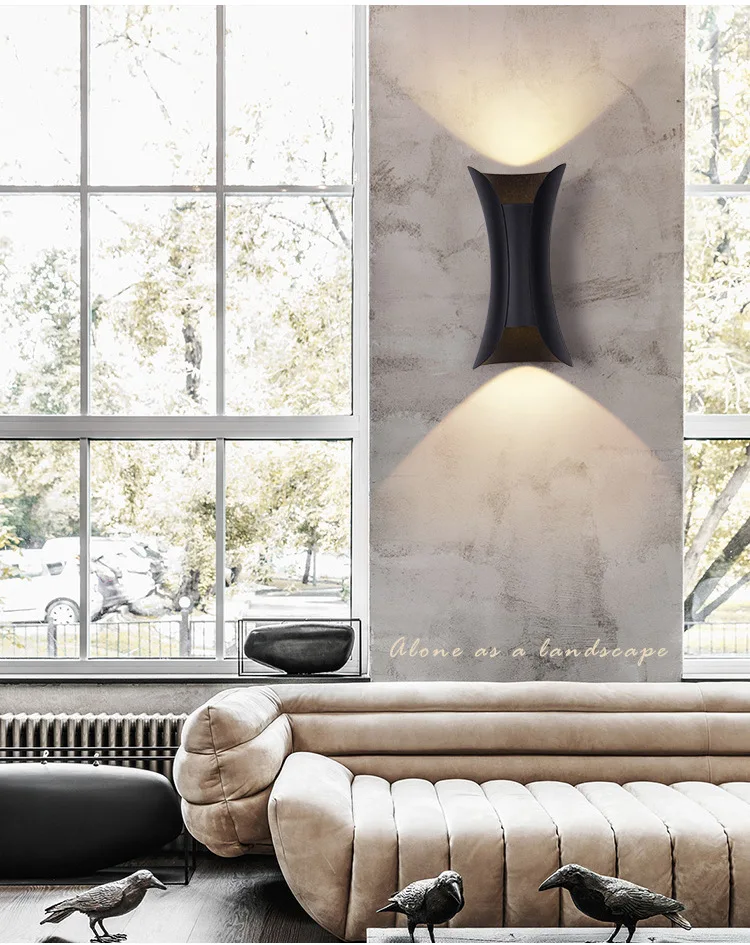 Outdoor Waterproof Modern Up and Down Wall Lamp Creative LED Wall Lamp for Living Room Bedroom Aisle bedside