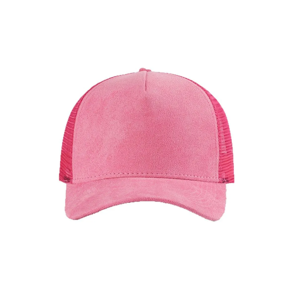 Custom Spring Summer Baseball Cap Suede Breathable Mesh Sports Cap Solid Color 5 Panel Trucker Hat