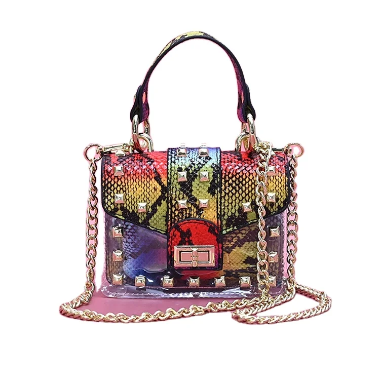 

2021 snake skin mini handbags women bags small fashion leather purses and handbag, 6 colors