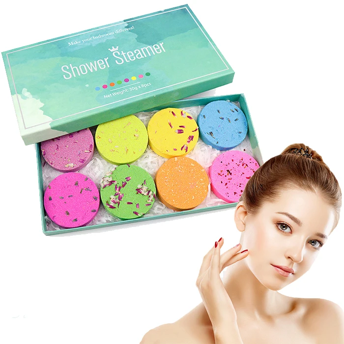 

Private Label Shower Steamers Organic Natural Essential Oil Shower Steamers Tablets Set