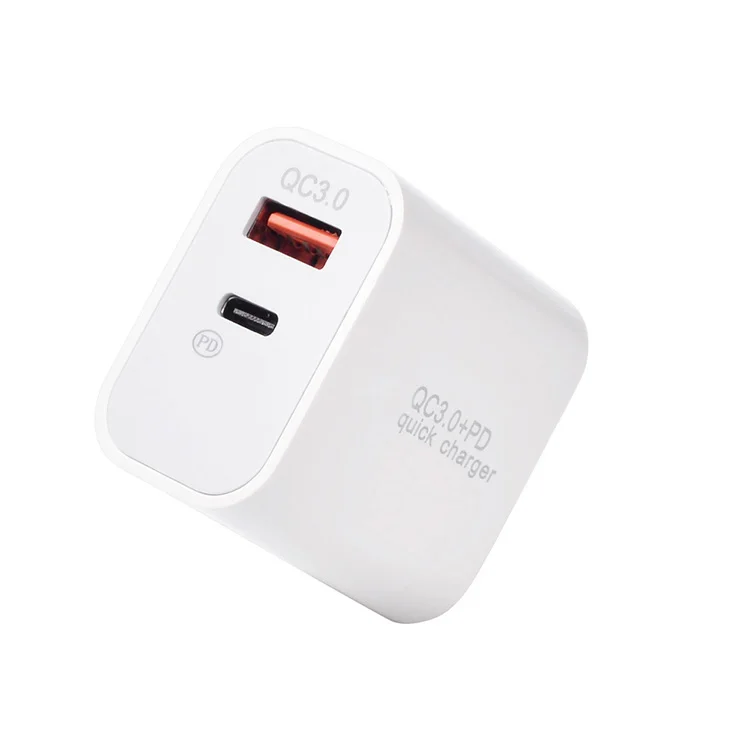 

20w mobile phone charger US pd 20w fast portable charger, Black white