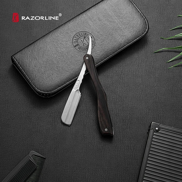 

Fashion Salon Straight Edge Handle Barber Shaving Razor,shaving stick razor, Black or brown