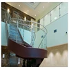 Exterior Stainless Steel Post Glass Frosted Railing / Glass Deck Railing
