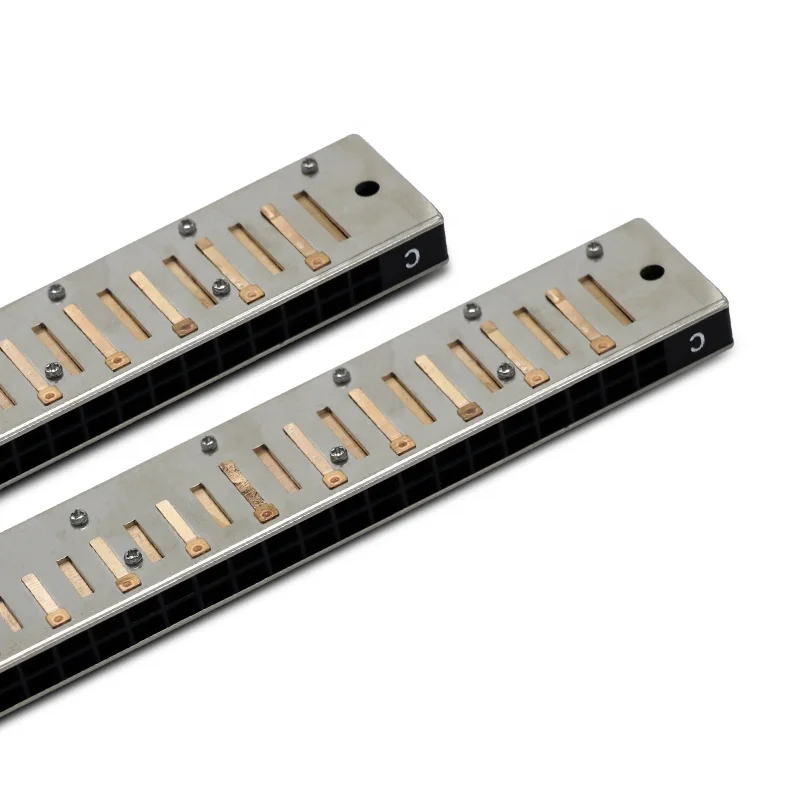 
JDR Wholesale Cheap Children Kid Beginner Students Musical Instrument 10 24 Holes Tremolo Mouth Organ Blue Harmonica For Sale 