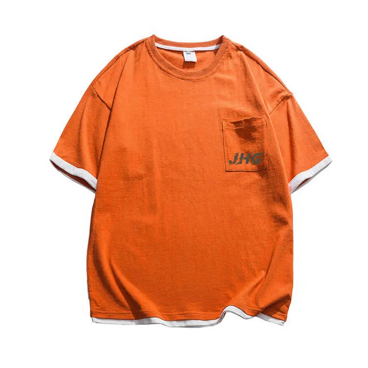 

Fashion High Quality Orange OEM Custom Oversized Tshirts