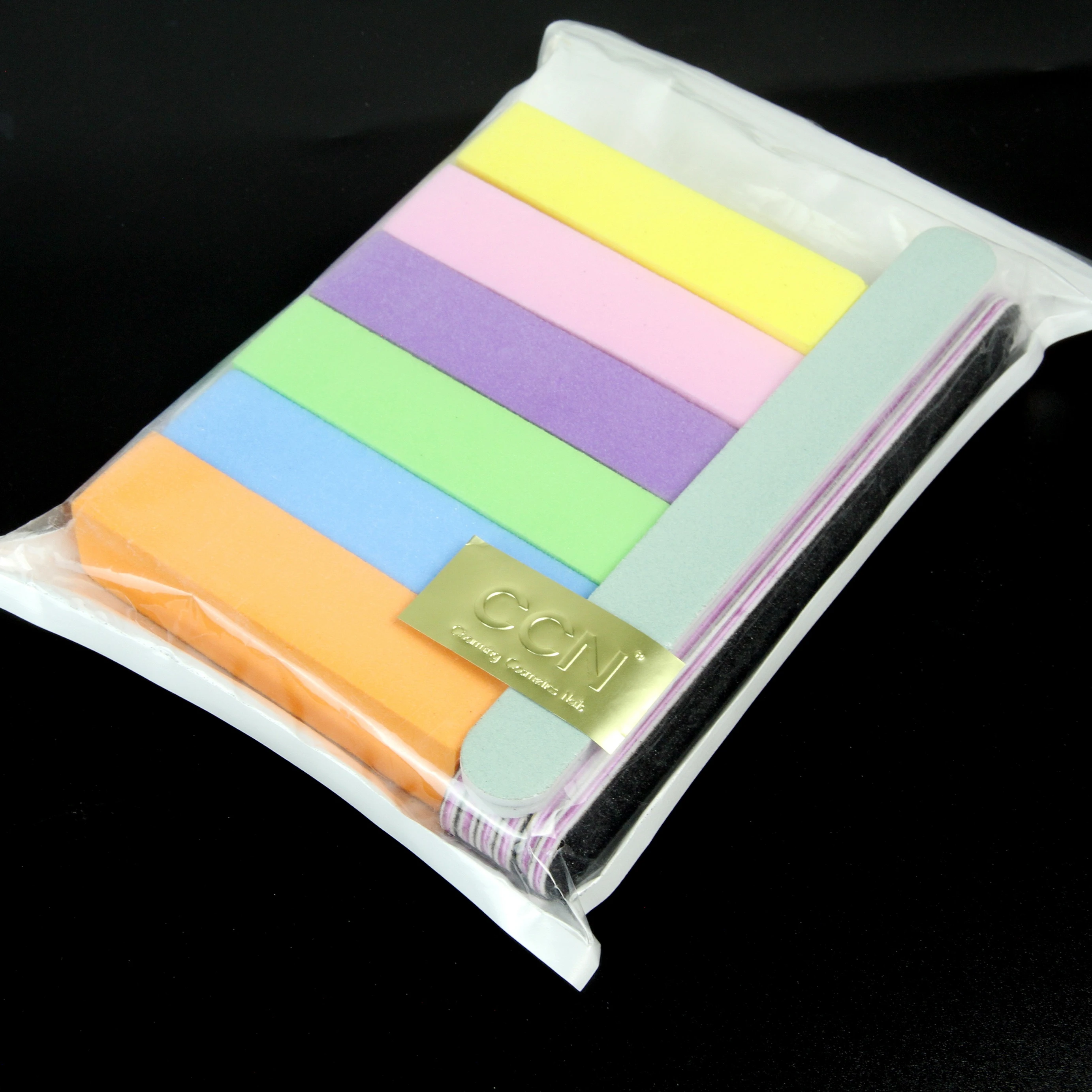 

Ready To Ship 100/180 Grit Doublesided Emery Board Professional Manicure Tools Set Nail File and Buffer Set, Orange,green,purple,yellow,blue,pink
