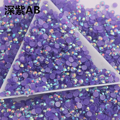 

yantuo doris bright jelly resin light purple ab flat back Non Hot fix Rhinestones