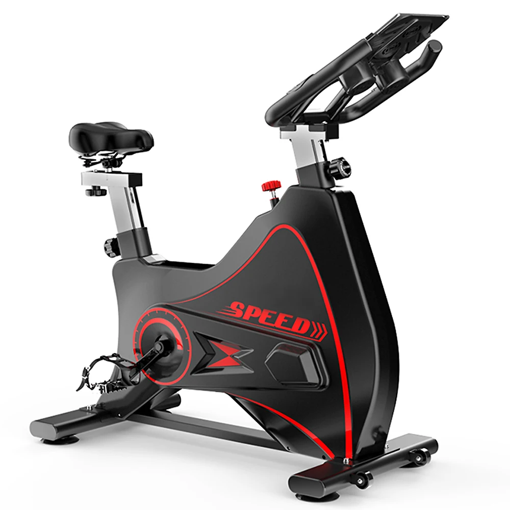 

OEM indoor cycling spinning sports stationary gym fitness equipment exercise spin bike, Black/yellow/red