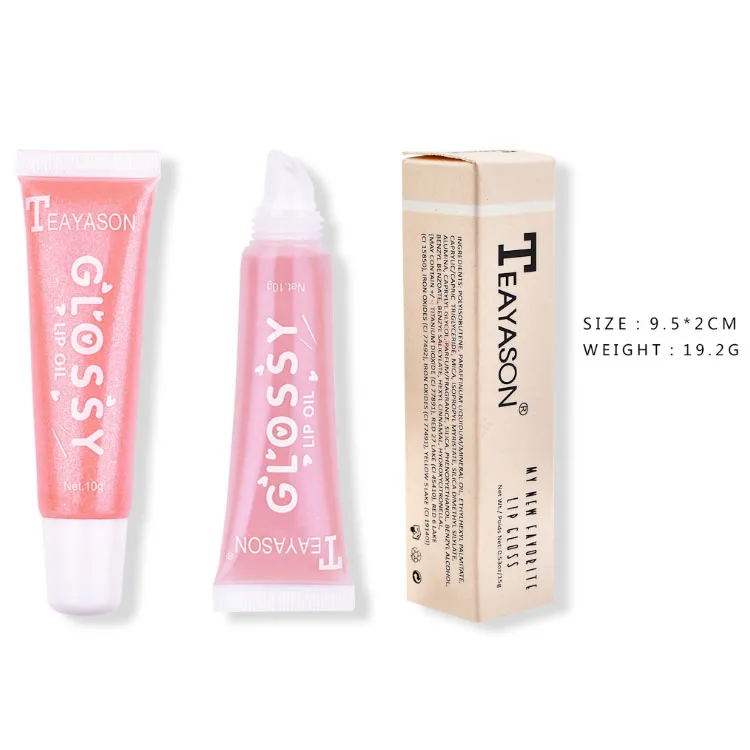 

Wholesale Cheap Price Factory Teayason 10 Colors Glitter Matte Squeeze Tube Waterproof Lipgloss