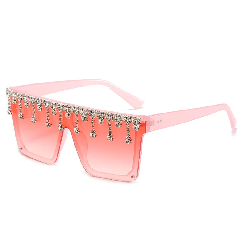 

Shades Sun Glasses 2021 Wholesale Women Diamond Ladies Pink Party Sunglasses, Multi colors