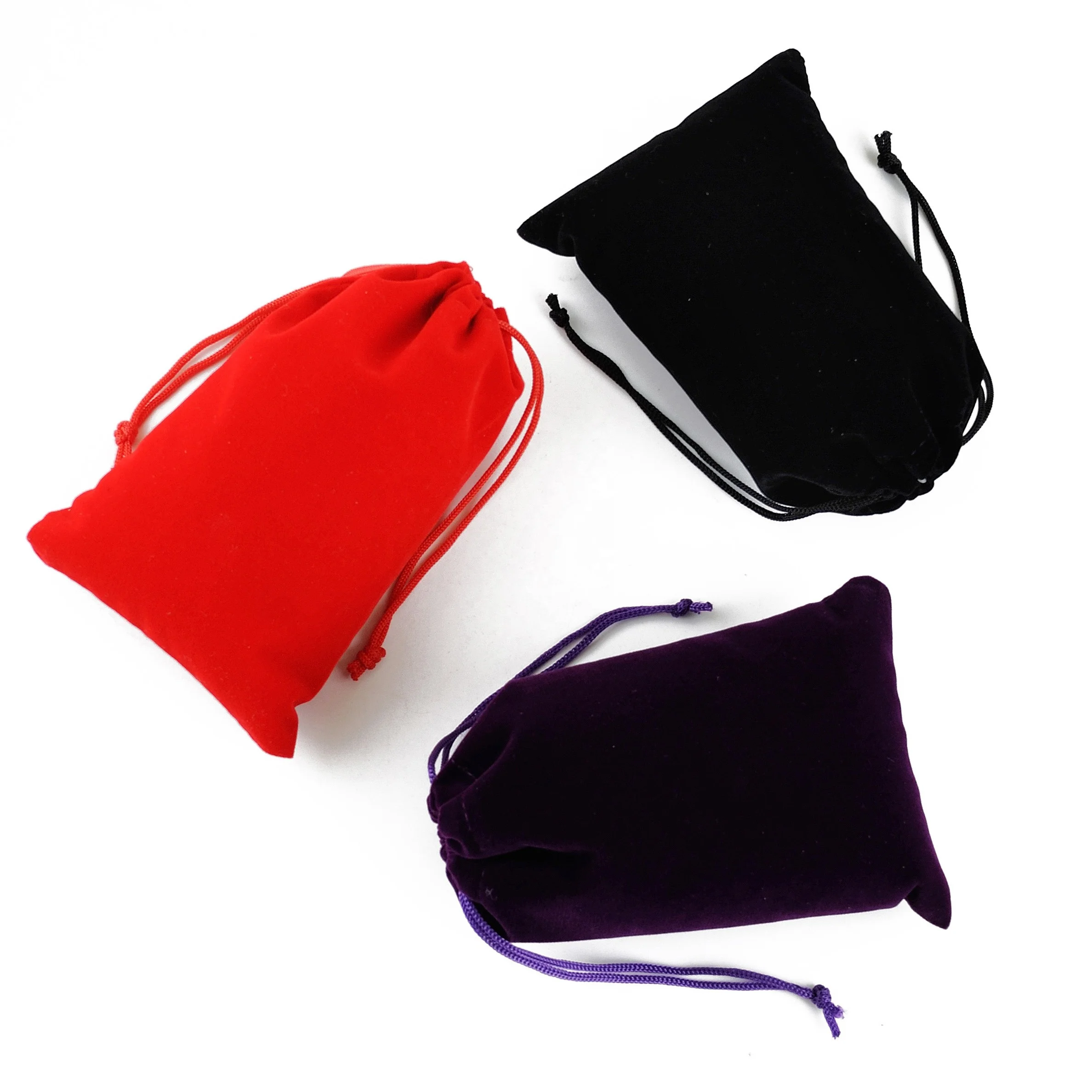 

15X20Cm Solid Eco Fabric Drawstrings Velvet Gift Bags Wedding Favors Candy Bags Party Favors Jewelry Bags Wholesale