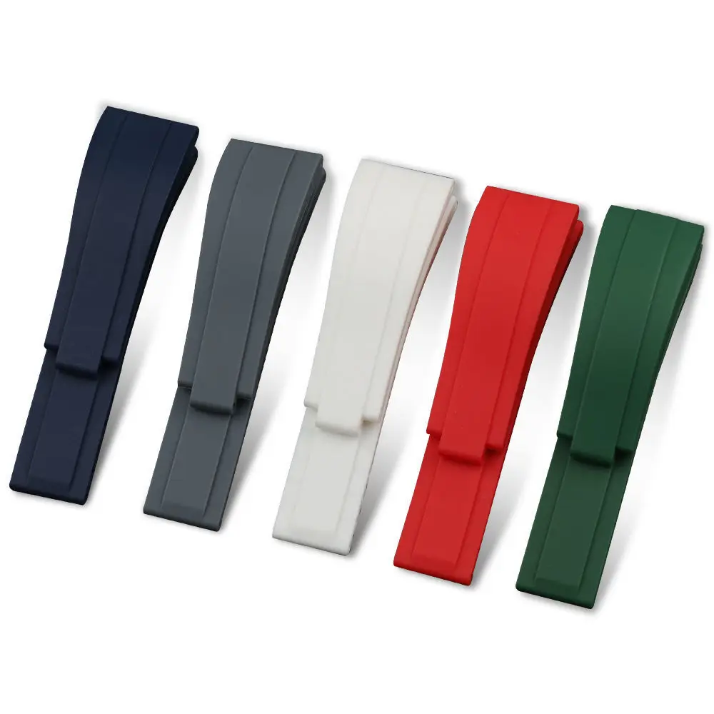 

new arrival silicone watch straps waterproof anti-sweat TPU rubber watch bands for Rolex watches accessories, Multi