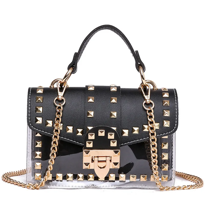 

2021 New Medium Jelly Pouch Bag 2 in 1 Handbags Jelly Purses and Bags