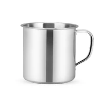 

New Design Beer Drinking Cups Portable Travel Double Wall Coffee Mug Outdoor Sports 304 Stainless Steel Tea Cup With Handle