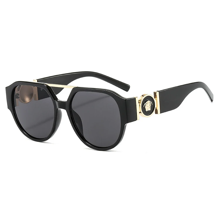 

New Fashion Sun Glasses Women Custom Oversized Frame UV Protection Eyeglasses Personality Decoration Women Sunglasses, 6 colors