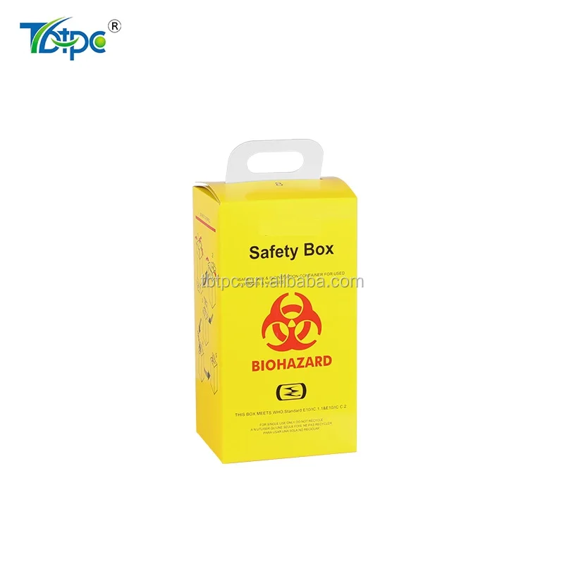 5l Paper Sharps Container Incineration Containers Medical Waste Box