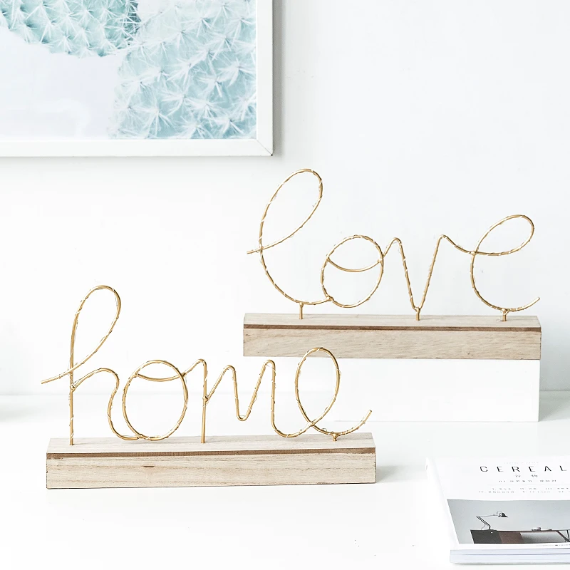 

Home Decorative Figurines Ornaments LED Lamp Light LOVE Letters Living Room Bedroom Desktop Decoration Valentine's Birthday Gift