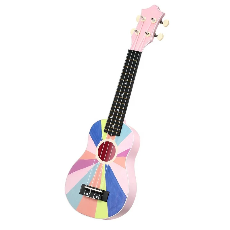 

Adult Beginner Students Kids Kit Hawaii Mini Guitar with Gig Bag String Pick Pink Soprano 21 Inch Ukulele Ukelel Acoustic Guitar