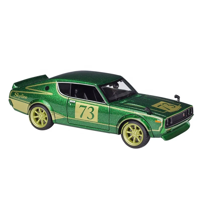 

Diecast Toy Vehicles 1/24 Skyline 2000GT-R Diecast Alloy Car Model Classic Car Collection Decoration