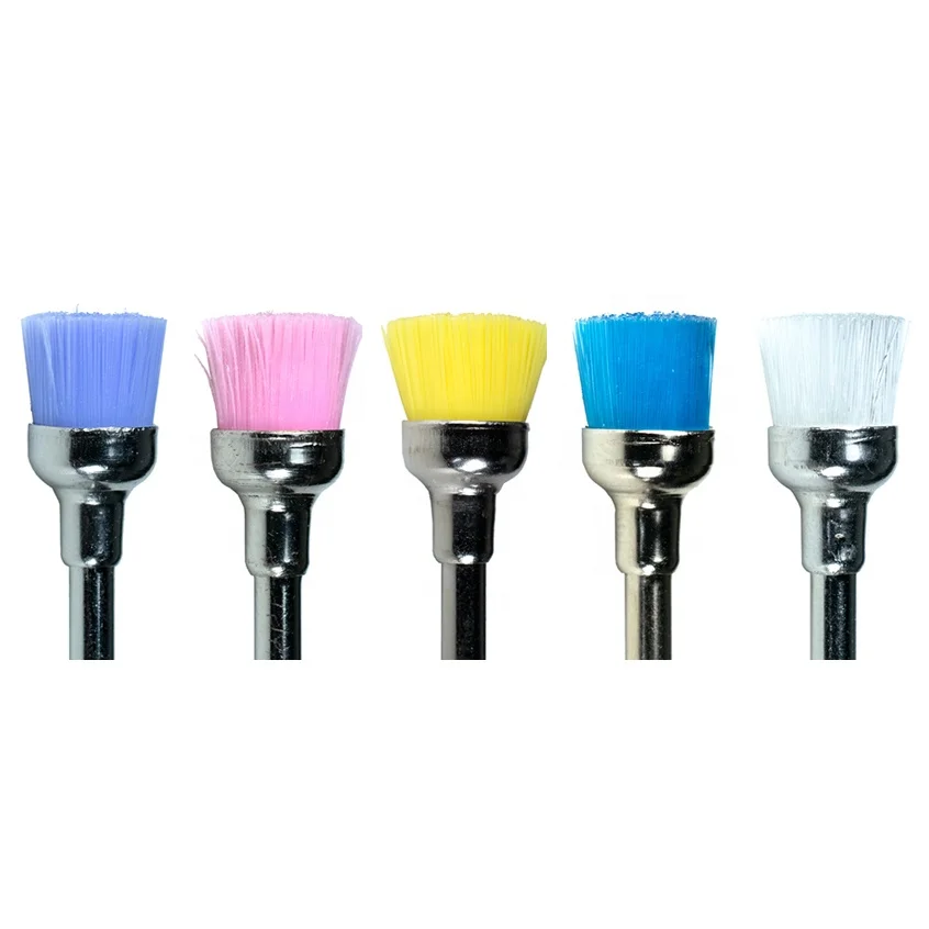 

Colorful Nail Bit Cuticle Clean Polisher Nylon Manicure Nail Bit Brush, White/pink/blue/yellow/purple