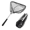 Mini Adjustable Telescopic Fishes Shrimps Landing Net for Fish Tank Aquarium triangle Shaped