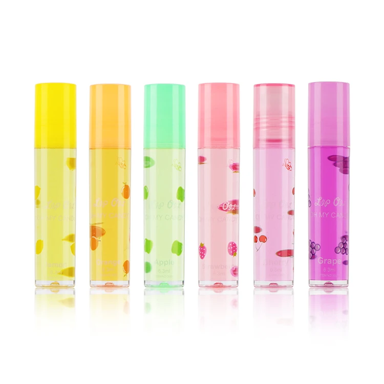 

Wholesale Custom Private Label Factory Direct Sale Moisturizing Vegan Natural Roller Tubes Lip Care Oil, Clear/customorized