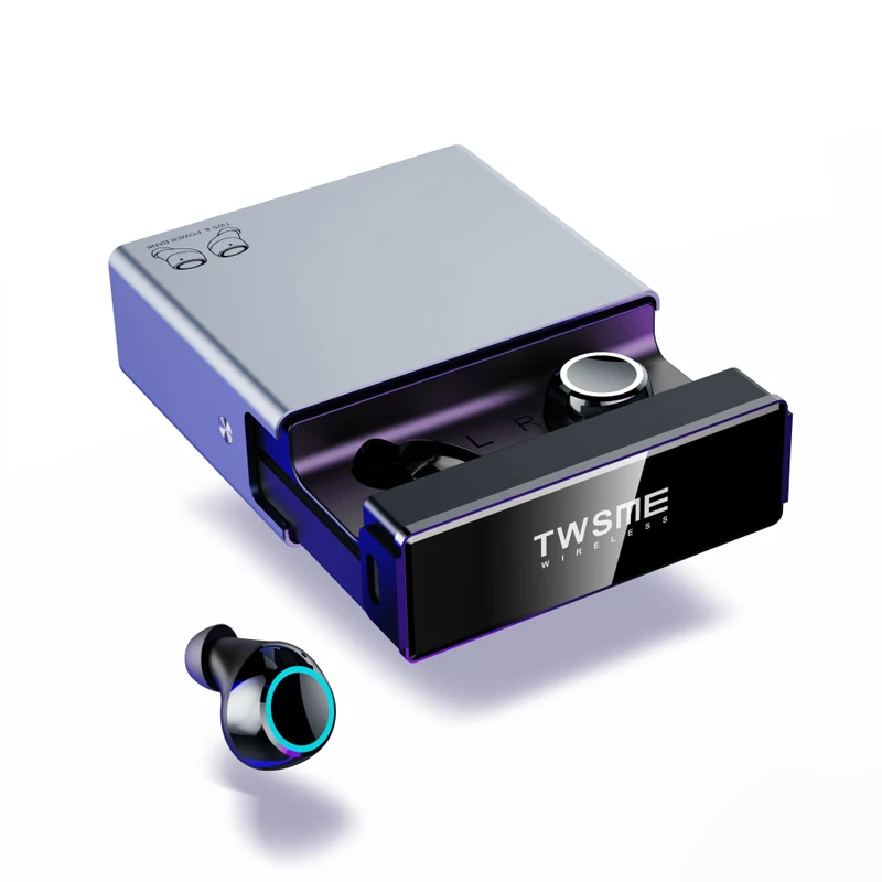 3D  Bluetooths 5.0 Stereo Bass Sound TWS Fingerprint Touch Earphone HD Stereo Wireless Headphones