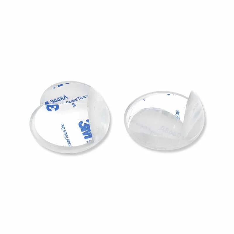 

Silicone protection baby safety crash round table angle, Transparent color